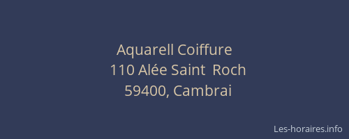 Aquarell Coiffure