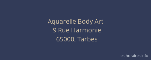 Aquarelle Body Art