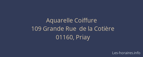 Aquarelle Coiffure