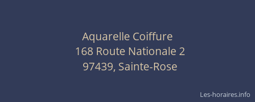 Aquarelle Coiffure