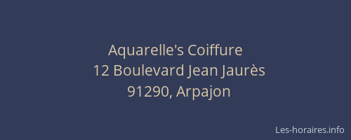 Aquarelle's Coiffure