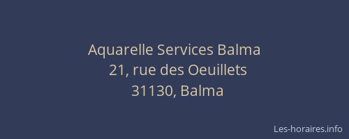 Aquarelle Services Balma