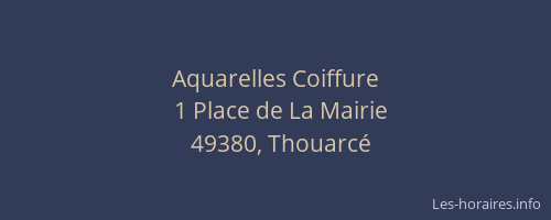 Aquarelles Coiffure