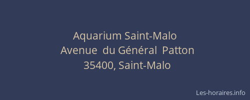 Aquarium Saint-Malo