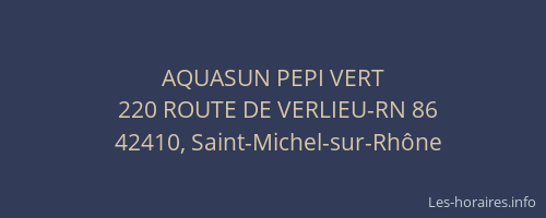 AQUASUN PEPI VERT
