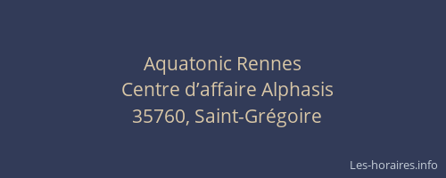 Aquatonic Rennes