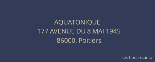 AQUATONIQUE