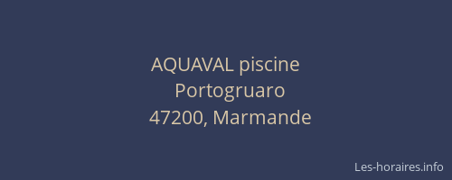 AQUAVAL piscine