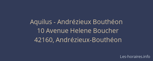 Aquilus - Andrézieux Bouthéon