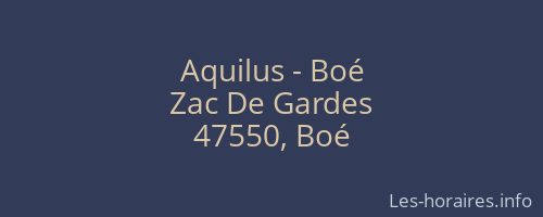 Aquilus - Boé