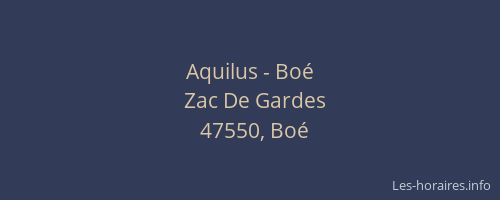 Aquilus - Boé