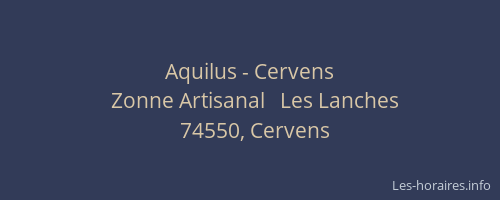 Aquilus - Cervens