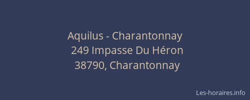 Aquilus - Charantonnay