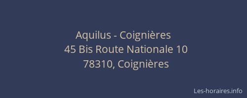 Aquilus - Coignières