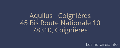 Aquilus - Coignières