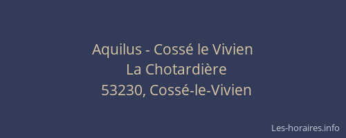 Aquilus - Coss&eacute; le Vivien