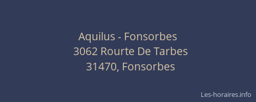 Aquilus - Fonsorbes