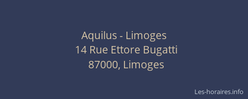 Aquilus - Limoges