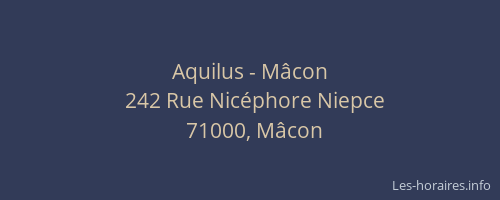 Aquilus - Mâcon