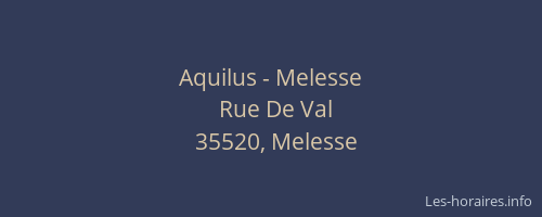 Aquilus - Melesse
