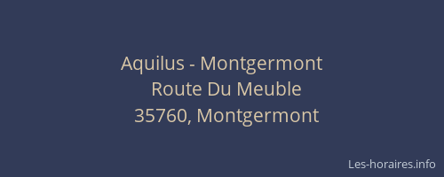 Aquilus - Montgermont