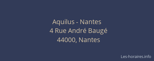 Aquilus - Nantes
