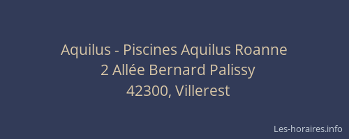 Aquilus - Piscines Aquilus Roanne