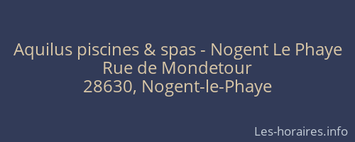 Aquilus piscines & spas - Nogent Le Phaye