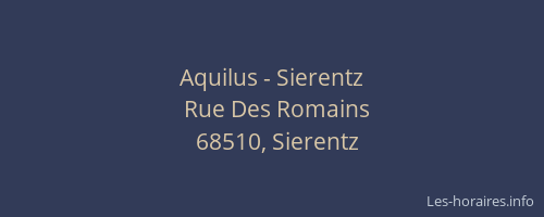 Aquilus - Sierentz