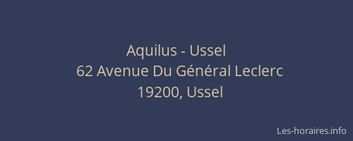 Aquilus - Ussel
