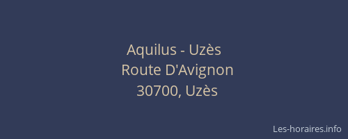 Aquilus - Uz&egrave;s