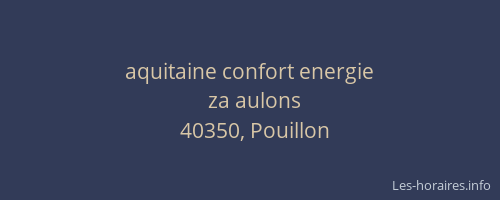 aquitaine confort energie