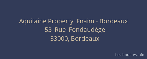 Aquitaine Property  Fnaim - Bordeaux