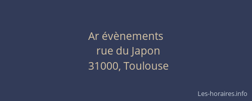 Ar évènements