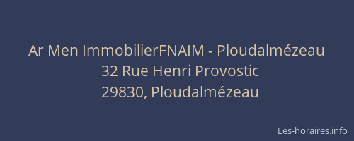 Ar Men ImmobilierFNAIM - Ploudalm&eacute;zeau