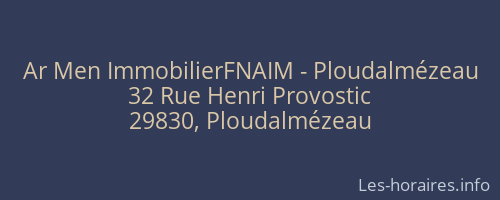 Ar Men ImmobilierFNAIM - Ploudalmézeau