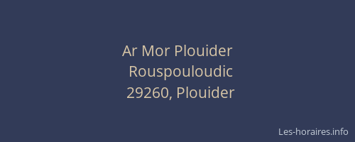 Ar Mor Plouider