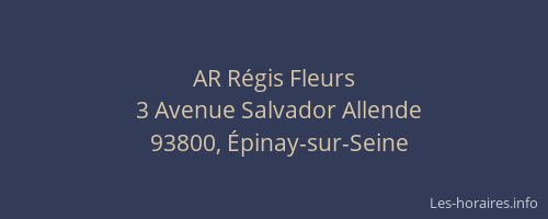 AR Régis Fleurs