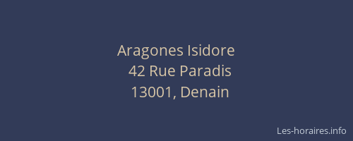 Aragones Isidore