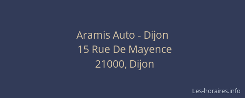 Aramis Auto - Dijon