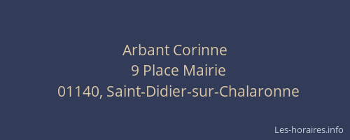 Arbant Corinne