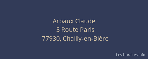 Arbaux Claude