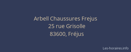 Arbell Chaussures Frejus