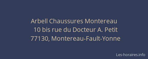 Arbell Chaussures Montereau