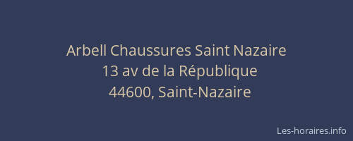 Arbell Chaussures Saint Nazaire