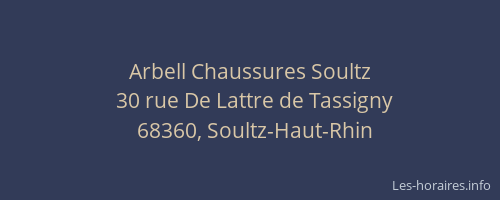 Arbell Chaussures Soultz