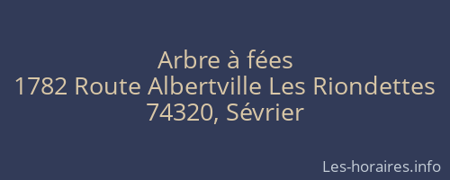 Arbre à fées