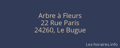 Arbre à Fleurs