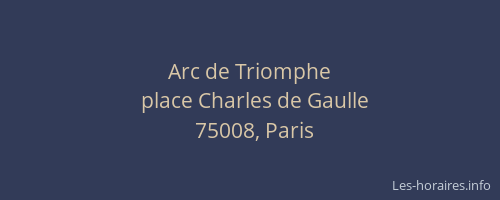 Arc de Triomphe