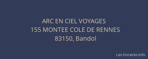 ARC EN CIEL VOYAGES